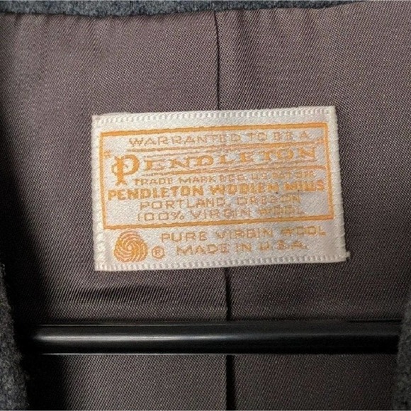 Vintage Gray Pendleton (Sz6 Med?)100% Virgin Wool Lined Jacket - Picture 4 of 4